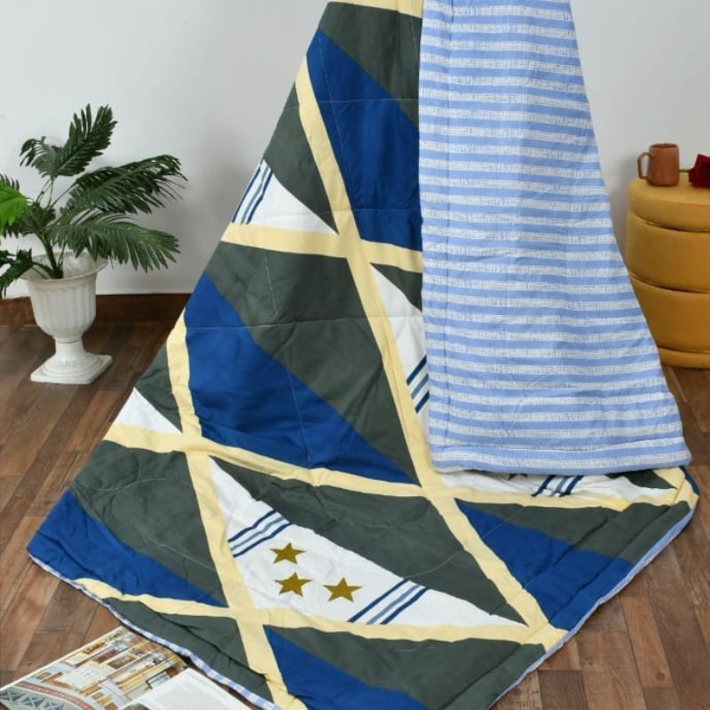 Misnaya Premium Double/Queen Size Floral Printed AC Comforter | 150 GSM | Fibre Alliance Filled | Ultra Soft & Lightweight | Machine Washable