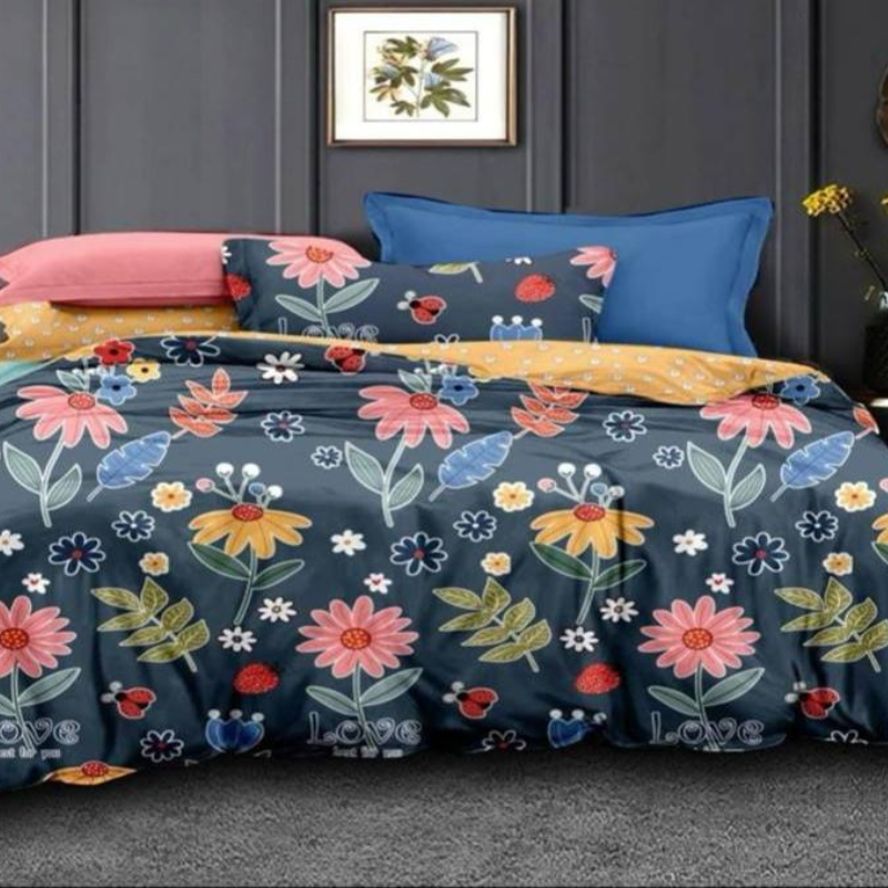 Misnaya Premium Double/Queen Size Floral Printed AC Comforter | 150 GSM | Fibre Alliance Filled | Ultra Soft & Lightweight | Machine Washable
