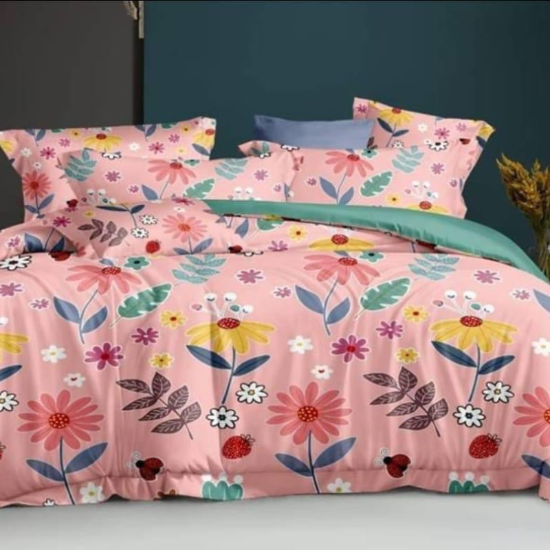 Misnaya Premium Double/Queen Size Floral Printed AC Comforter | 150 GSM | Fibre Alliance Filled | Ultra Soft & Lightweight | Machine Washable