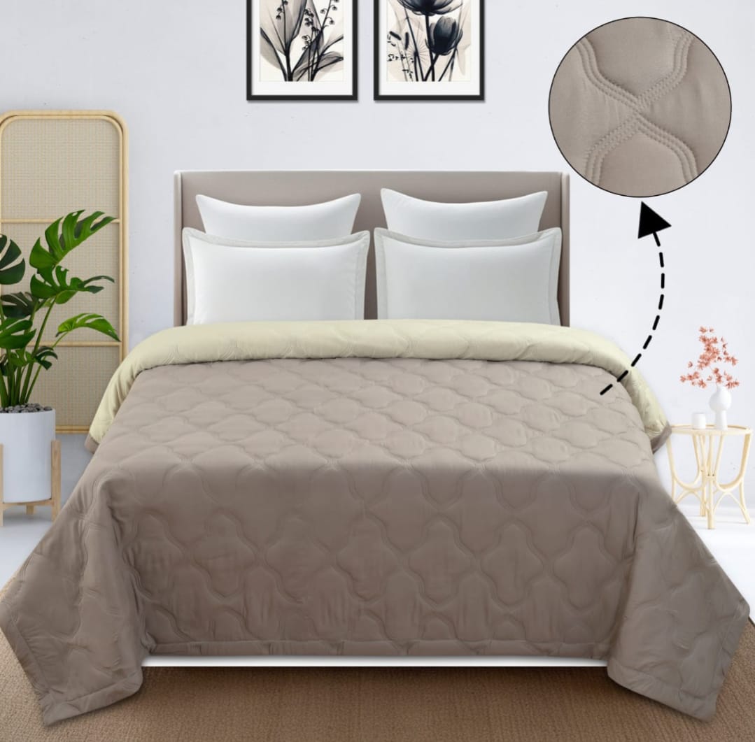 Misnaya Premium Ultra-Soft AC Double Bed Reversible Comforter | Lightweight, Skin-Friendly & All-Season Quilt | 90x100 Inches