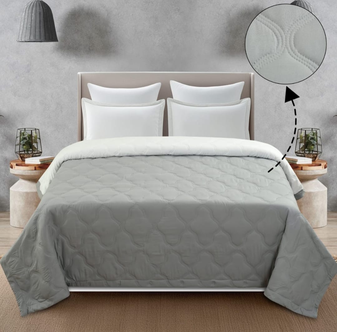 Misnaya Premium Ultra-Soft AC Double Bed Reversible Comforter | Lightweight, Skin-Friendly & All-Season Quilt | 90x100 Inches