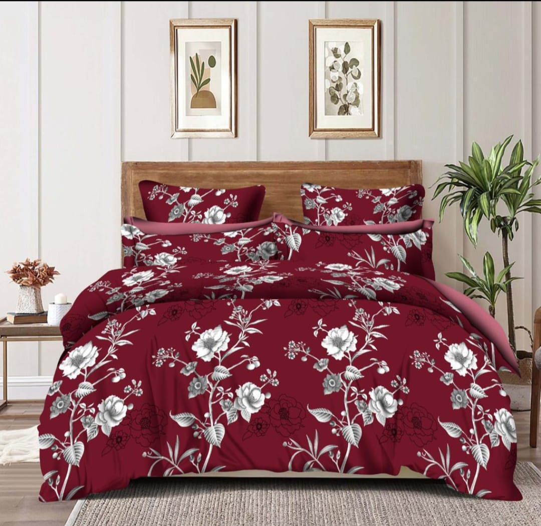 Misnaya Premium Double/Queen Size Floral Printed AC Comforter | 150 GSM | Fibre Alliance Filled | Ultra Soft & Lightweight | Machine Washable