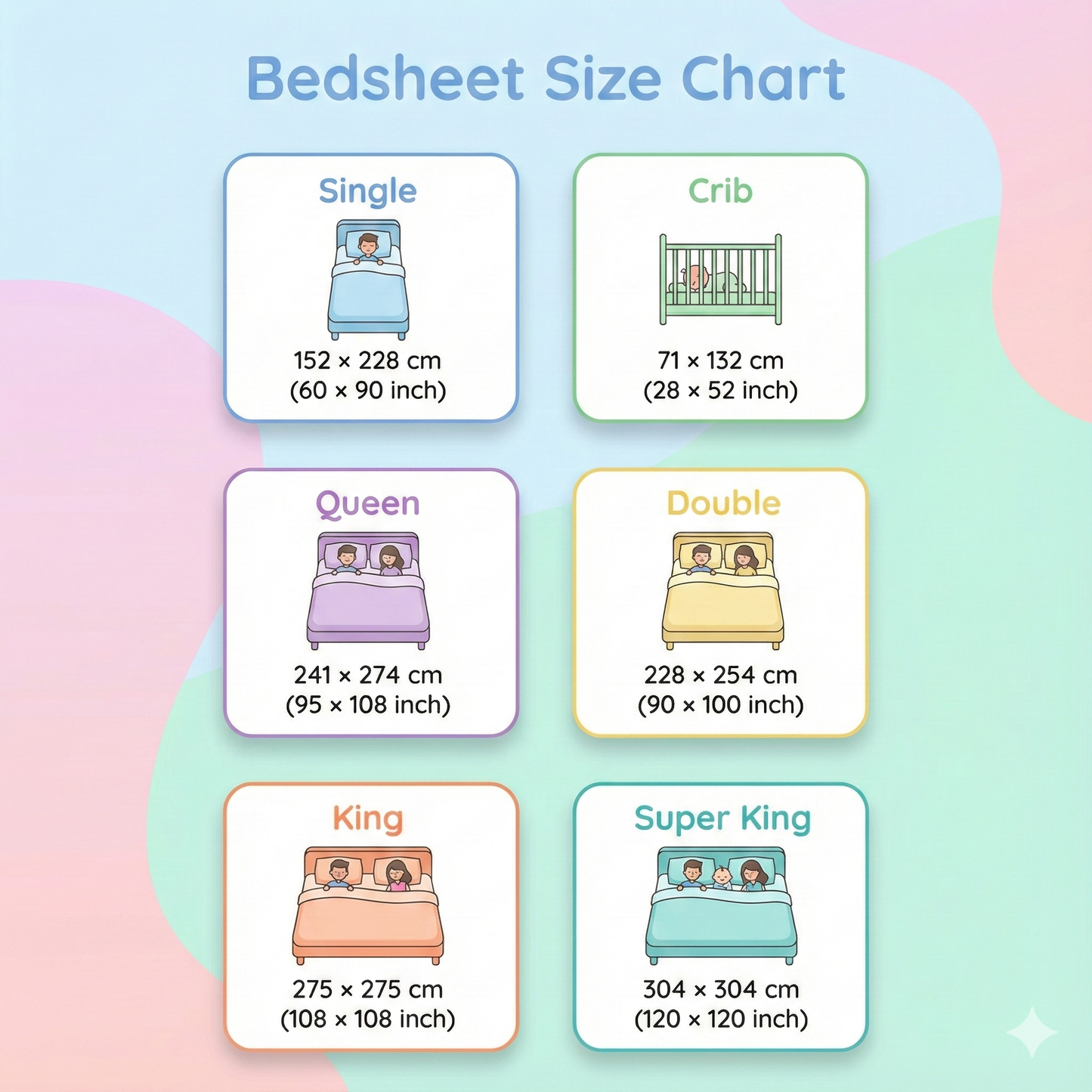 Misnaya Premium Pastel Meadow Bloom 7D Glace Cotton King Size Bedsheet( 108×108 Inches) with 2 Matching Pillow Covers